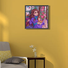 Load image into Gallery viewer, Cartoon Girl And Dog 40*40CM(Canvas) Full Round Drill Diamond Painting
