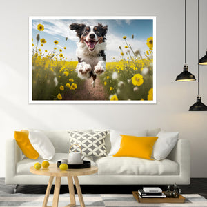 Running Dog 40*60CM(Canvas) Full Round Drill Diamond Painting
