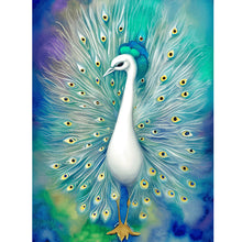 Load image into Gallery viewer, Peacock With Spread Tail 30*40CM(Canvas) Full Round Drill Diamond Painting
