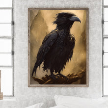 Load image into Gallery viewer, Black Crow 30*40CM(Canvas) Full Round Drill Diamond Painting

