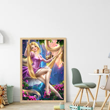 Load image into Gallery viewer, Huancan - Disney Princess Rapunzel - 45*65CM 11CT 3 Stamped Cross Stitch
