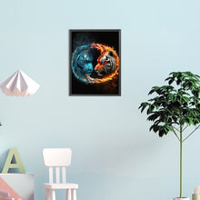 Load image into Gallery viewer, Tigers Gazing At Each Other 30*40CM(Canvas) Full Round Drill Diamond Painting
