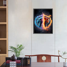 Load image into Gallery viewer, Tigers Walking In Yin And Yang 30*40CM(Canvas) Full Round Drill Diamond Painting
