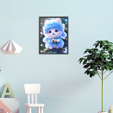 Load image into Gallery viewer, Puppy Pretending To Be A Rabbit 30*40CM(Canvas) Full Round Drill Diamond Painting

