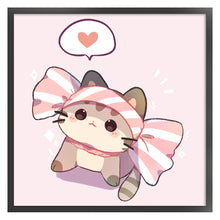Load image into Gallery viewer, Huancan - Cute Cartoon Kitten - 40*40CM 11CT 3 Stamped Cross Stitch

