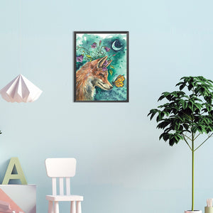 Fox 30*40CM(Canvas) Full Round Drill Diamond Painting