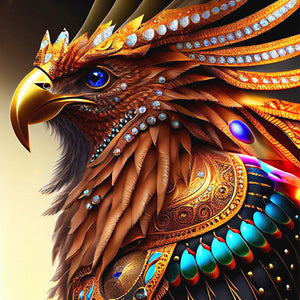 Eagle Portrait 30*30CM(Canvas) Full Round Drill Diamond Painting