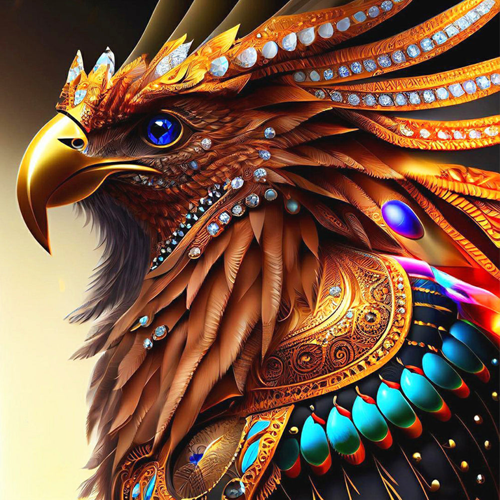 Eagle Portrait 30*30CM(Canvas) Full Round Drill Diamond Painting