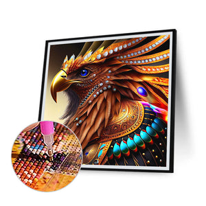 Eagle Portrait 30*30CM(Canvas) Full Round Drill Diamond Painting
