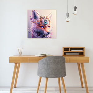 Time-Space Fox Portrait 30*30CM(Canvas) Full Round Drill Diamond Painting