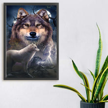 Load image into Gallery viewer, Huancan - Wolf - 35*50CM 11CT 3 Stamped Cross Stitch
