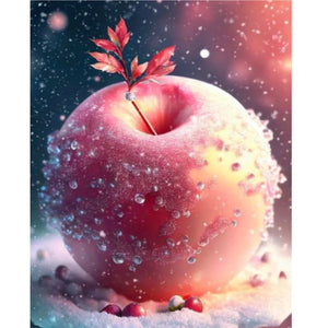Yishu - Dream Crystal Apple - 50*60CM 11CT 3 Stamped Cross Stitch