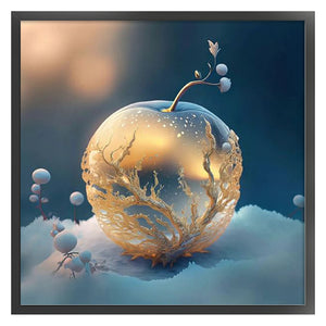 Yishu - Dream Crystal Apple - 50*50CM 11CT 3 Stamped Cross Stitch