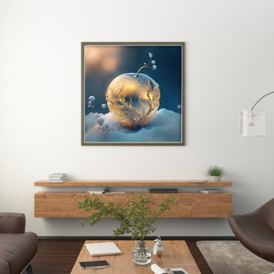Yishu - Dream Crystal Apple - 50*50CM 11CT 3 Stamped Cross Stitch