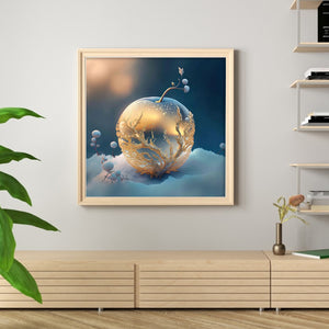 Yishu - Dream Crystal Apple - 50*50CM 11CT 3 Stamped Cross Stitch