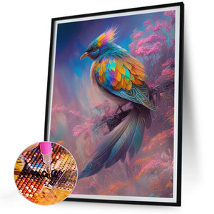 Colorful Bird 30*40CM(Canvas) Full Round Drill Diamond Painting