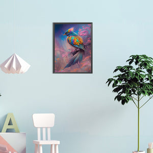 Colorful Bird 30*40CM(Canvas) Full Round Drill Diamond Painting