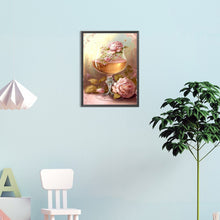 Load image into Gallery viewer, Goblet And Flowers 20*30CM(Picture) Full Square Drill Diamond Painting
