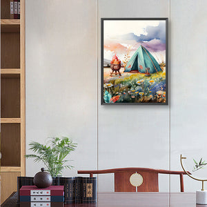 Camping 30*40CM(Canvas) Full Round Drill Diamond Painting