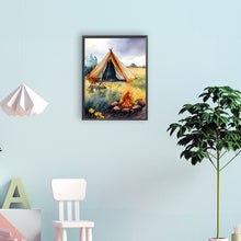 Load image into Gallery viewer, Camping 30*40CM(Canvas) Full Round Drill Diamond Painting
