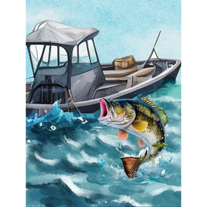 Perch 30*40CM(Canvas) Full Round Drill Diamond Painting