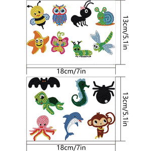 5D Mosaic Sticker Art Kits Arts Crafts DIY Gem Sticker Toys Kits (GJ047)