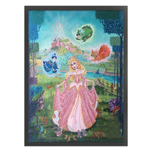Load image into Gallery viewer, Yishu - Disney Princess Cinderella - 50*60CM 11CT 3 Stamped Cross Stitch
