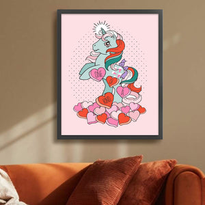 Yishu - Unicorn - 40*55CM 11CT 3 Stamped Cross Stitch