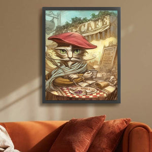 Yishu - Cat - 50*65CM 11CT 3 Stamped Cross Stitch