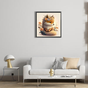 Fox 30*30CM(Canvas) Full Round Drill Diamond Painting