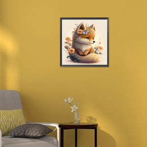 Fox 30*30CM(Canvas) Full Round Drill Diamond Painting