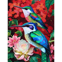 Load image into Gallery viewer, Hummingbird On A Flower 30*40CM(Canvas) Full Round Drill Diamond Painting
