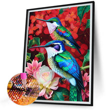 Load image into Gallery viewer, Hummingbird On A Flower 30*40CM(Canvas) Full Round Drill Diamond Painting
