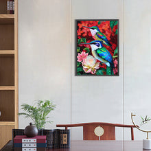 Load image into Gallery viewer, Hummingbird On A Flower 30*40CM(Canvas) Full Round Drill Diamond Painting
