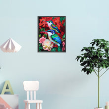 Load image into Gallery viewer, Hummingbird On A Flower 30*40CM(Canvas) Full Round Drill Diamond Painting
