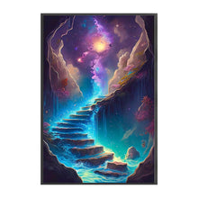 Load image into Gallery viewer, Yishu - Dreamlike Colorful Ladder - 50*75CM 11CT 3 Stamped Cross Stitch
