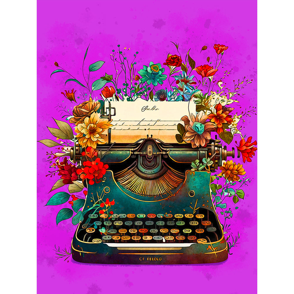 Writer'S Clipart 30*40CM(Canvas) Full Round Drill Diamond Painting