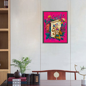 Writer'S Clipart 30*40CM(Canvas) Full Round Drill Diamond Painting