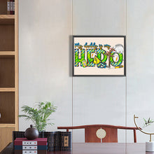 Load image into Gallery viewer, My Dad Is My Hero 40*30CM(Canvas) Full Round Drill Diamond Painting
