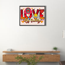 Load image into Gallery viewer, Love My Firefighter Dad 40*30CM(Canvas) Full Round Drill Diamond Painting
