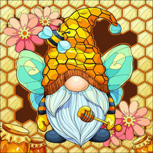 Load image into Gallery viewer, Gnome Gathering Honey 30*30CM(Canvas) Full Round Drill Diamond Painting
