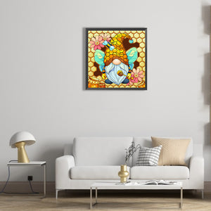 Gnome Gathering Honey 30*30CM(Canvas) Full Round Drill Diamond Painting