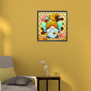 Gnome Gathering Honey 30*30CM(Canvas) Full Round Drill Diamond Painting