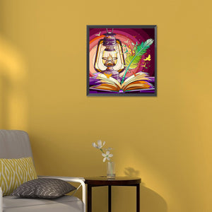 Books 30*30CM(Canvas) Full Round Drill Diamond Painting