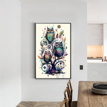 Load image into Gallery viewer, Owl 30*50CM(Canvas) Full Round Drill Diamond Painting
