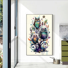 Load image into Gallery viewer, Owl 30*50CM(Canvas) Full Round Drill Diamond Painting
