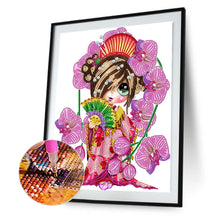 Load image into Gallery viewer, Little Girl 30*40CM(Canvas) Partial Special Shaped Drill Diamond Painting
