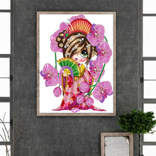 Load image into Gallery viewer, Little Girl 30*40CM(Canvas) Partial Special Shaped Drill Diamond Painting
