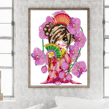 Load image into Gallery viewer, Little Girl 30*40CM(Canvas) Partial Special Shaped Drill Diamond Painting
