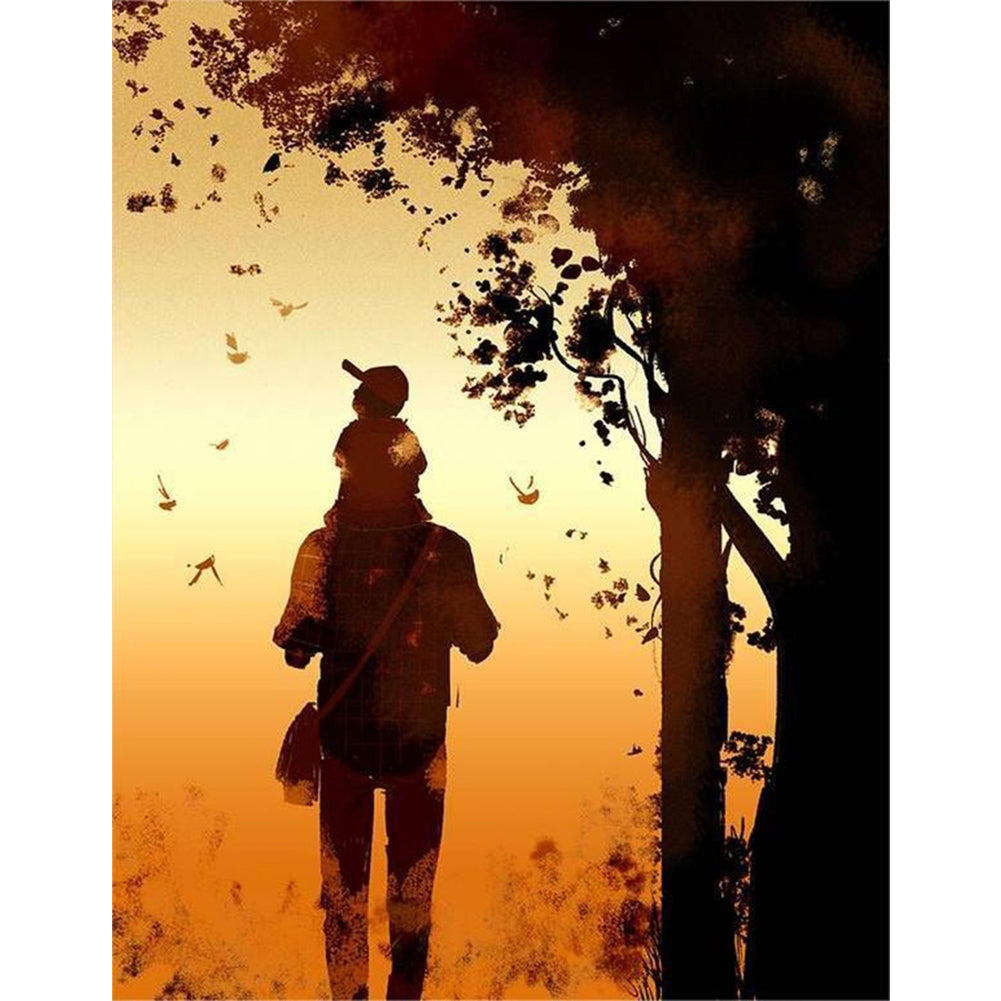 Carrying Everything 30*40CM(Canvas) Full Round Drill Diamond Painting